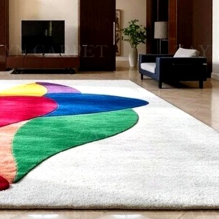 Handcrafted Abstract Multicolor Area Rug